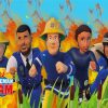 Fireman Sam Cartoon Diamond Painting