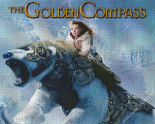 Golden Compass Diamond Painting