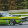 Green Dodge Charger Diamond Painting