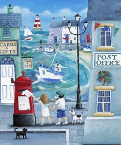 Harbour Post Print by Peter Adderley Diamond Painting