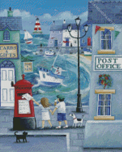 Harbour Post Print by Peter Adderley Diamond Painting