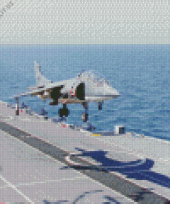 Harrier Airplane Diamond Painting