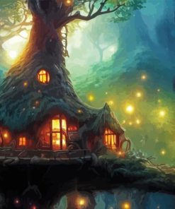 House In The Forest Diamond Painting