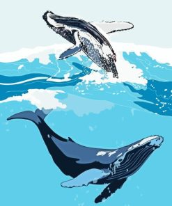 Humpback Whales Diamond Painting