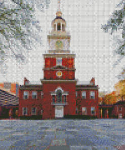 Independence Hall In Pennsylvania Diamond Painting