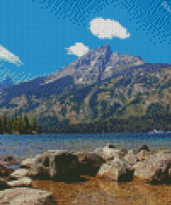 Jenny Lake With Mountain Diamond Painting