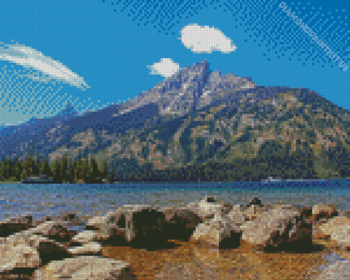 Jenny Lake With Mountain Diamond Painting