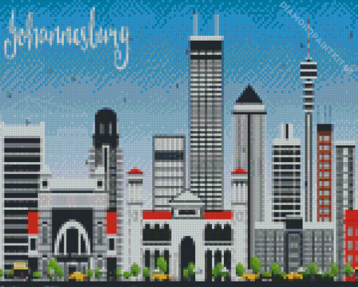 Johannesburg Skyline Diamond Painting