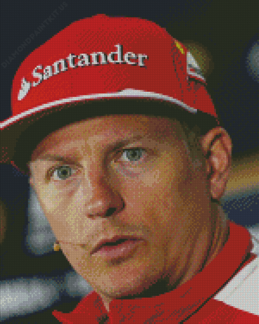 Kimi Raikkonen Motorsport Driver Diamond Painting