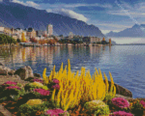 Lake Geneva Switzerland Diamond Painting