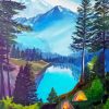 Lake In Alps Diamond Painting