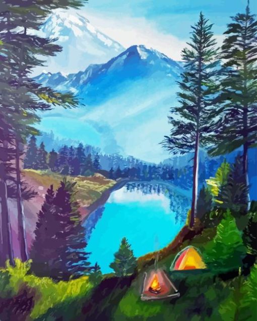 Lake In Alps Diamond Painting