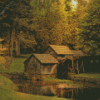 Mabry Mill Watermill Diamond Painting