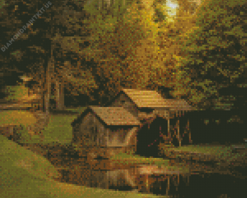 Mabry Mill Watermill Diamond Painting