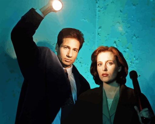 Mulder And Scully Diamond Painting