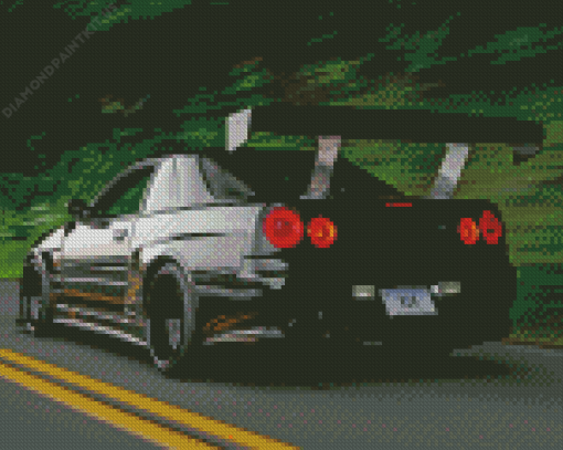 Nissan Skyline GTR R34 Diamond Painting