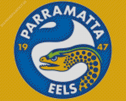 Parramatta Eels Rugby Club Logo Diamond Painting