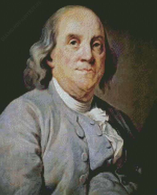 Portrait Of Benjamin Franklin Boston Diamond Painting