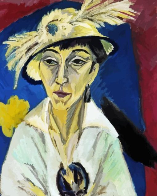 Portrait Of Erna Schilling By Kirchner Diamond Painting