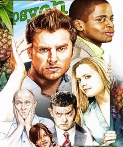 Psych TV Show Serie Diamond Painting