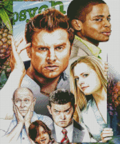 Psych TV Show Serie Diamond Painting