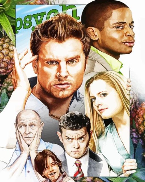 Psych TV Show Serie Diamond Painting