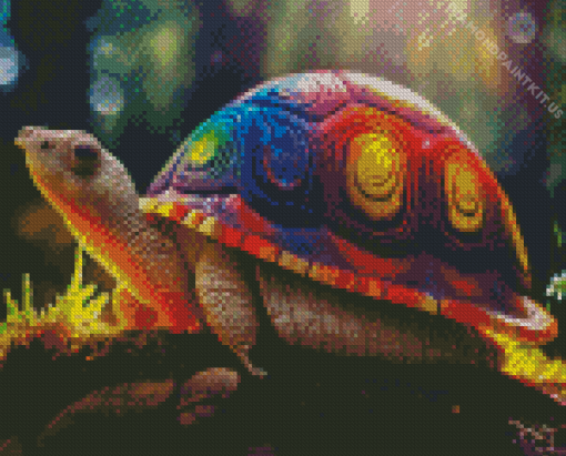 Rainbow Turtle Diamond Painting