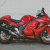 Red Suzuki Hayabusa Diamond Painting