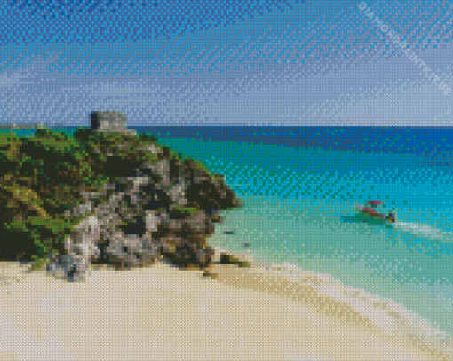 Riviera Maya Seascape Diamond Painting