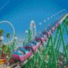 Roller Coasters Diamond Painting