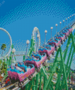 Roller Coasters Diamond Painting