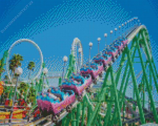 Roller Coasters Diamond Painting