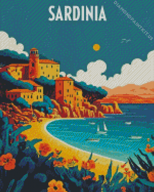 Sardinia Poster Diamond Painting