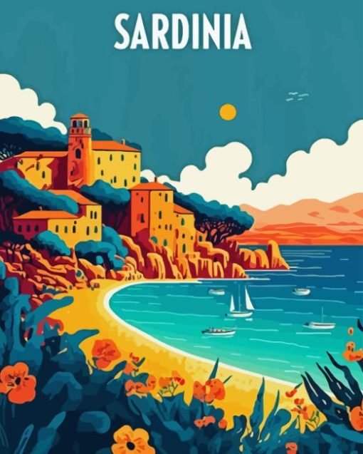 Sardinia Poster Diamond Painting