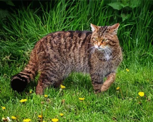 Scottish Wild Cat Diamond Painting