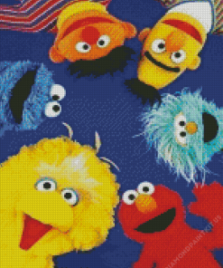 Sesame Street TV Show Characters Diamond Painting