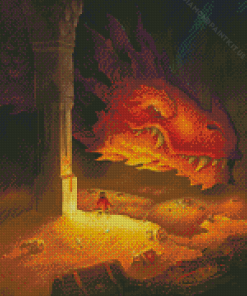 Smaug The Hobbit Dragon Diamond Painting