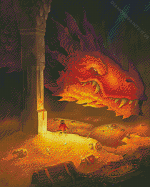 Smaug The Hobbit Dragon Diamond Painting