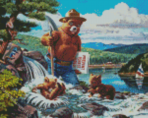 Smokey Bear Diamond Painting