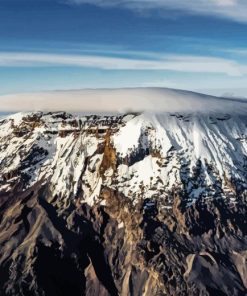 Snowy Mount Kilimanjaro Diamond Painting