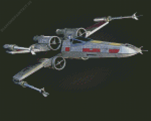 Starwars Xwing Fighter With Interior Diamond Painting