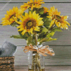 Sunflowers In Jar Diamond Painting