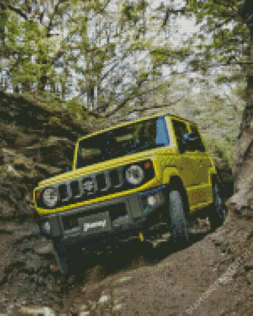 Suzuki Jimny in The Forest Diamond Painting