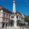 The Elephant Fountain of Chambery Diamond Painting