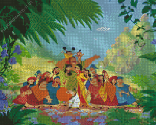 The Emperors New Groove Characters Diamond Painting