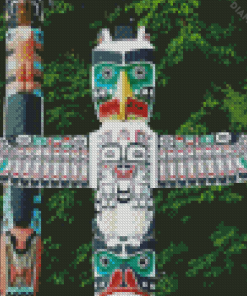 Totem Pole Native Vancouver Diamond Painting
