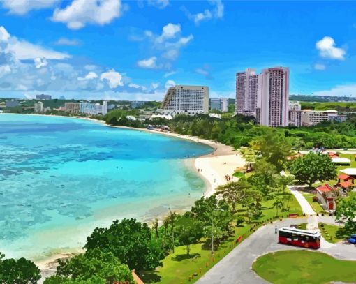 Tumon Beach Guam Diamond Painting