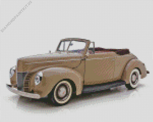 Vintage 1940 Ford Car Diamond Painting