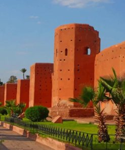 Walls Of Marrakesh Red City Diamond Painting