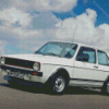 White Volkswagen Golf mk1 Diamond Painting